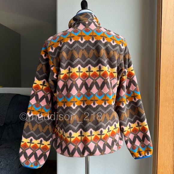 Patagonia Synchilla Snap-T Fleece Small Companions Big Anthos Pink Brown S - Picture 5 of 11